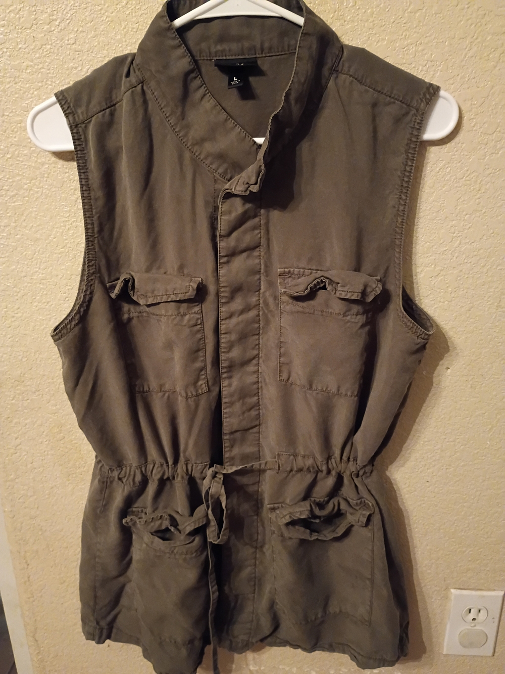 Mossimo Supply Co. Olive Jacket with Black Label